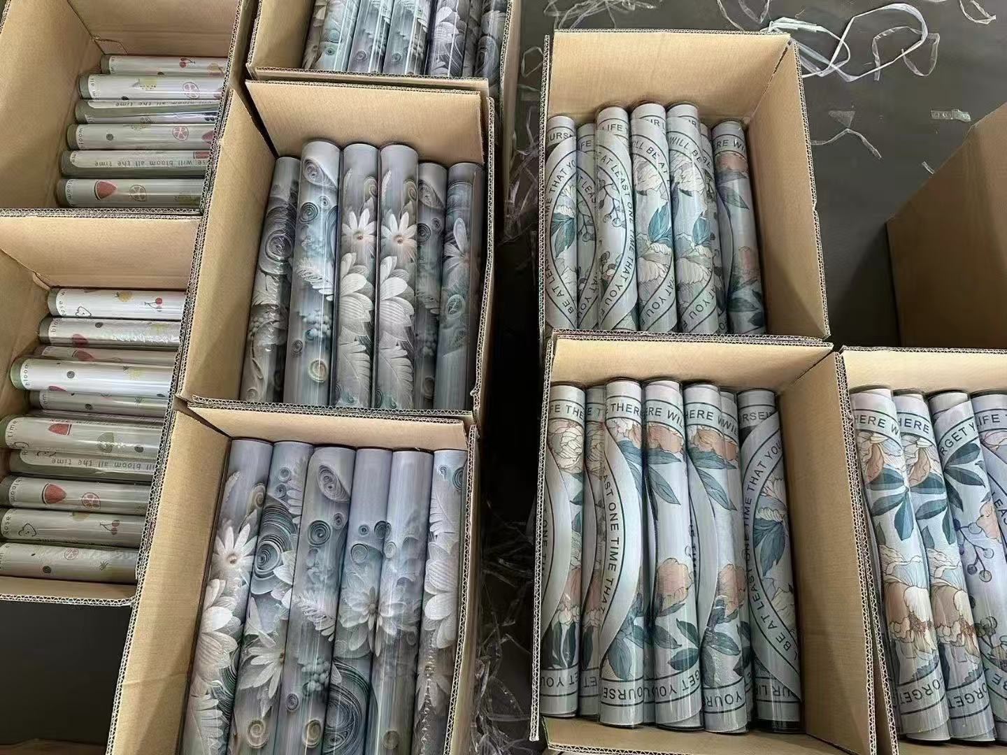 Custom printed mats packed for orders